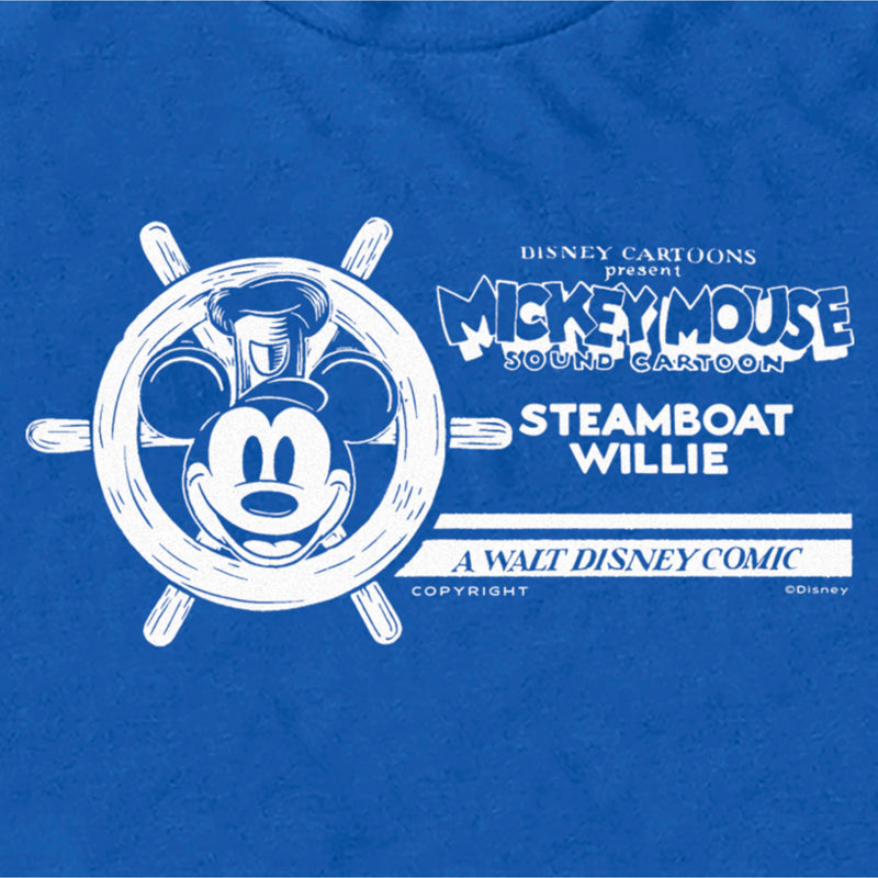 Men's Mickey & Friends Mickey Mouse Steamboat Willie Retro T-Shirt