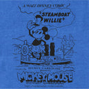 Men's Mickey & Friends Mickey Mouse Steamboat Willie Retro Poster T-Shirt