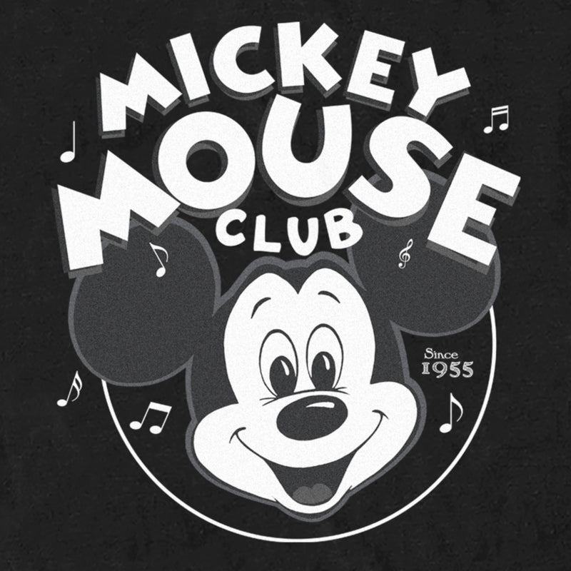 Men's Disney Mickey Mouse Club Black and White T-Shirt