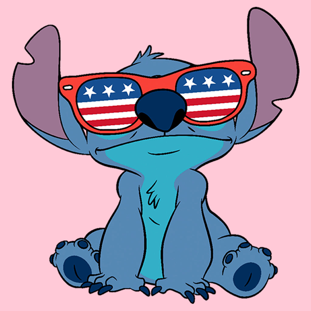 Girl s Lilo Stitch American Flag Sunglasses Stitch T Shirt