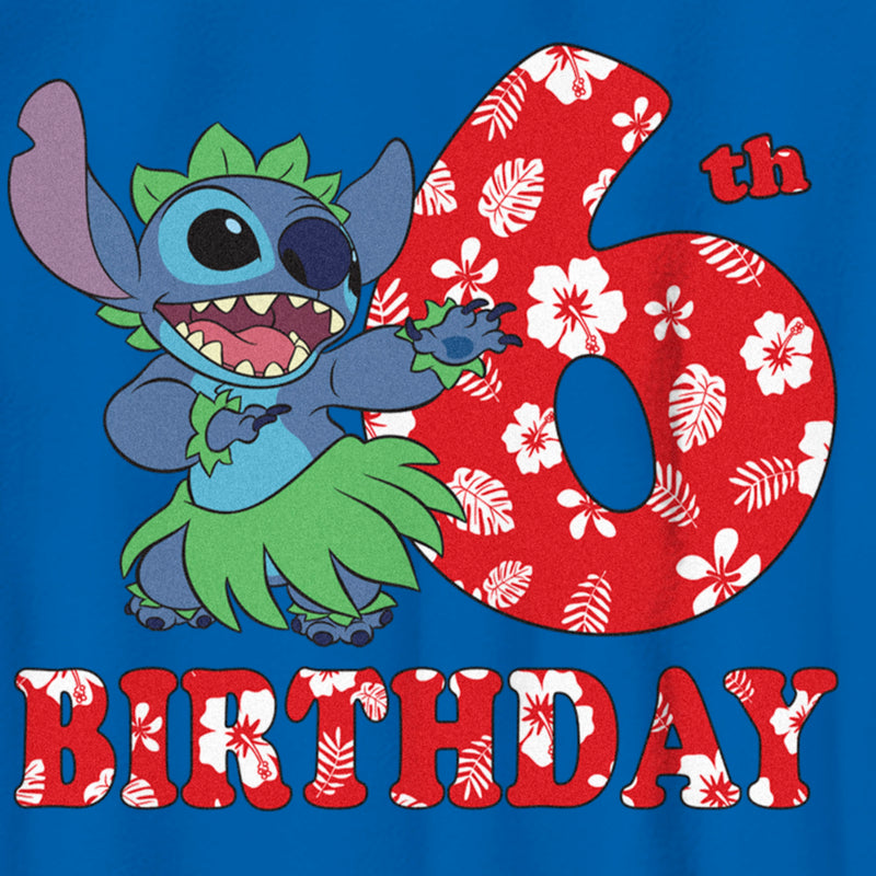 Boy's Lilo & Stitch 6th Birthday Hula Dance T-Shirt
