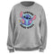 Junior's Lilo & Stitch Sending Good Vibes Logo Sweatshirt