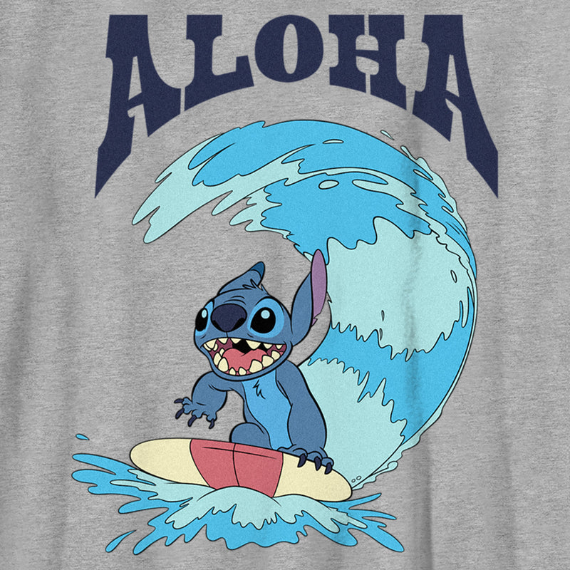 Boy's Lilo & Stitch Aloha Wave Stitch T-Shirt