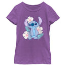 Girl's Lilo & Stitch Floral Stitch T-Shirt