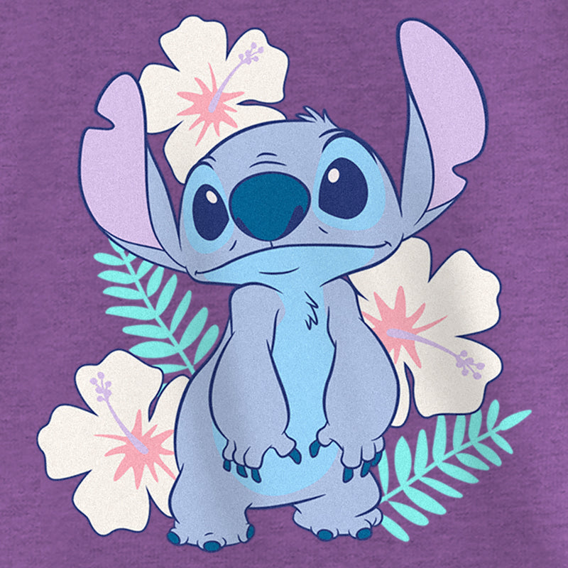 Girl's Lilo & Stitch Floral Stitch T-Shirt