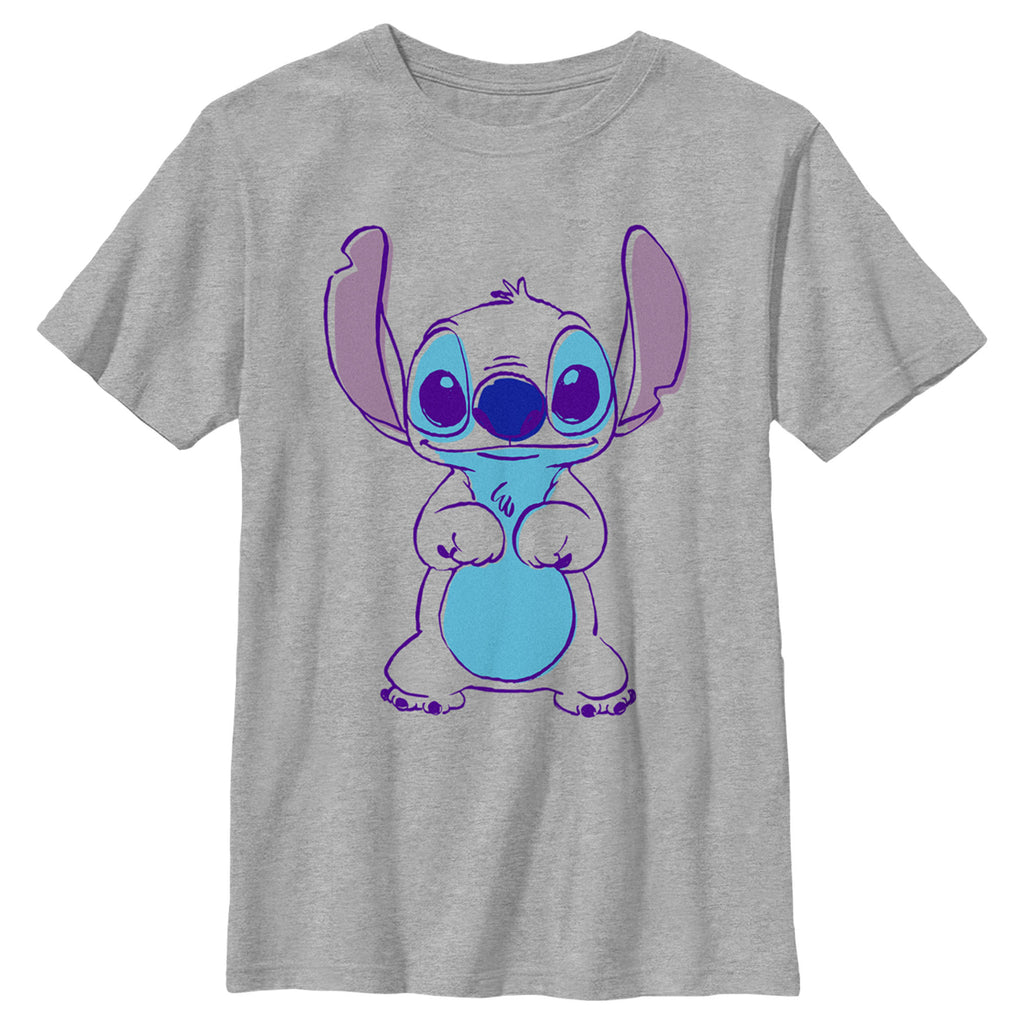 Printed T-shirt - Dark grey/Lilo & Stitch - Kids