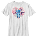 Boy's Lilo & Stitch Love you Watercolor T-Shirt