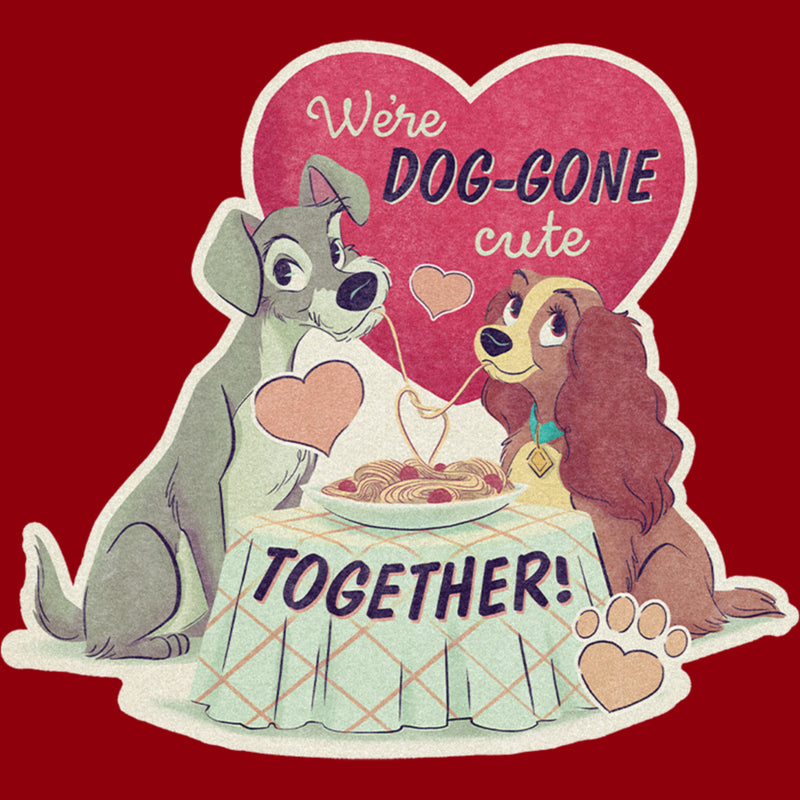 Men's Lady and the Tramp We're Dog-Gone Cute T-Shirt
