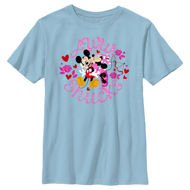 Boy's Mickey & Friends Aww Shucks Minnie Kiss T-Shirt