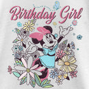 Girl's Minnie Mouse Birthday Girl Doodle T-Shirt