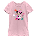 Girl's Minnie Mouse Easter Bunny Hug T-Shirt