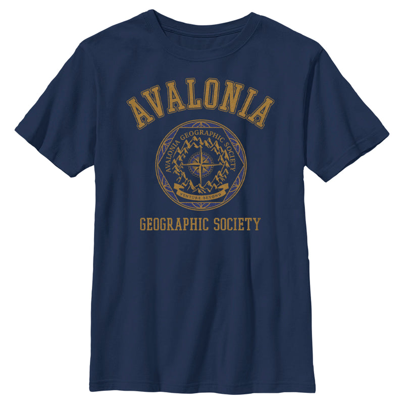 Boy's Strange World Avalonia Geographic Society T-Shirt
