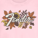 Junior's Fender Fall Leaves Logo T-Shirt