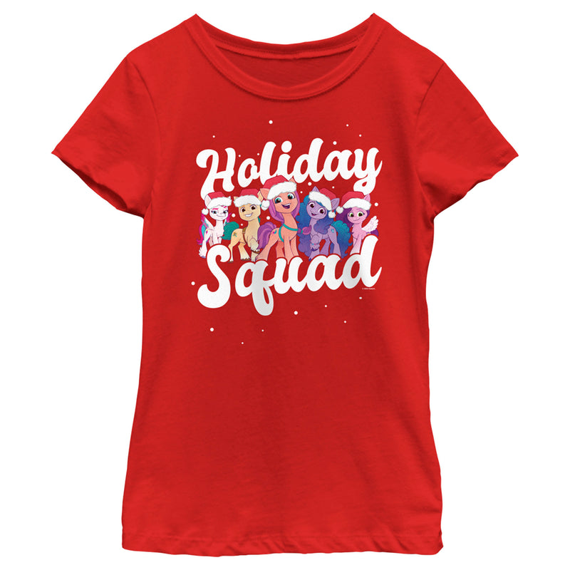 Girl's My Little Pony: A New Generation Holiday Squad T-Shirt