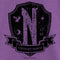 Girl's Wednesday Nevermore Academy Distressed Emblem T-Shirt