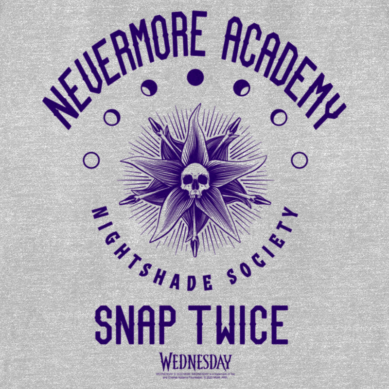 Women's Wednesday Nevermore Academy Nightshade Society T-Shirt