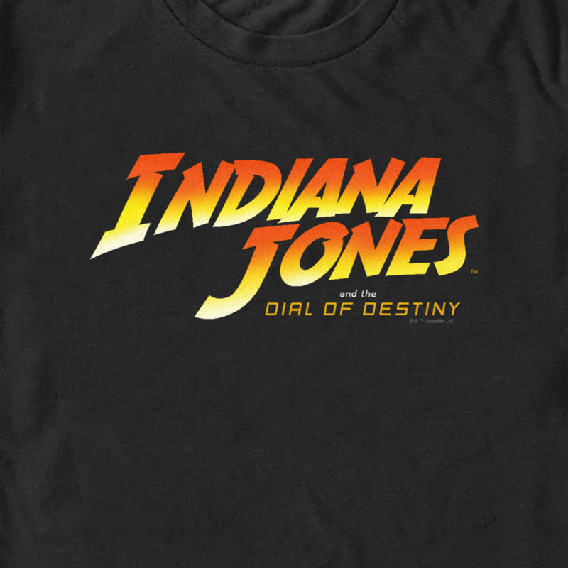 Men's Indiana Jones and the Dial of Destiny Official Movie Logo T-Shirt