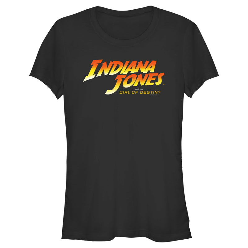 Junior's Indiana Jones and the Dial of Destiny Official Movie Logo T-Shirt
