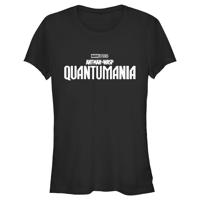 Junior's Ant-Man and the Wasp: Quantumania Movie Logo White T-Shirt