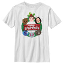 Boy's Guardians of the Galaxy Holiday Special Season's Grootings Cute Characters T-Shirt