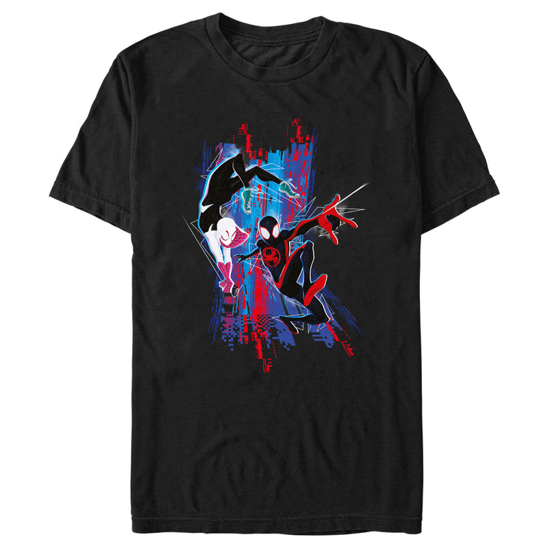 Men's Spider-Man: Across the Spider-Verse Miles Morales and Spider Gwen T-Shirt