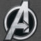 Men's The Marvels Silver Avengers Logo T-Shirt
