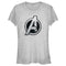 Junior's The Marvels Silver Avengers Logo T-Shirt