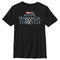 Boy's Black Panther: Wakanda Forever Metallic Movie Logo T-Shirt
