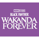 Girl's Black Panther: Wakanda Forever Black and White Movie Logo T-Shirt