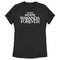 Women's Black Panther: Wakanda Forever Black and White Movie Logo T-Shirt