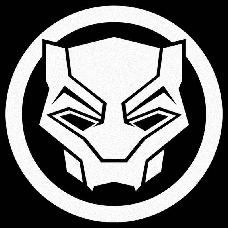 Men's Black Panther: Wakanda Forever White Panther Icon T-Shirt