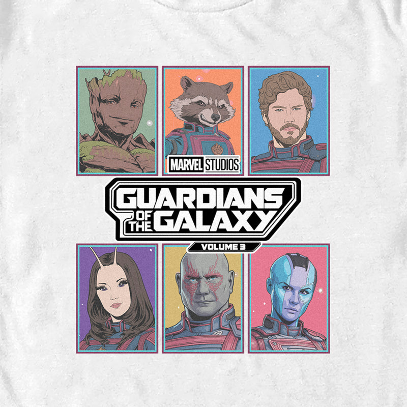Men's Guardians of the Galaxy Vol. 3 Animated Squares T-Shirt