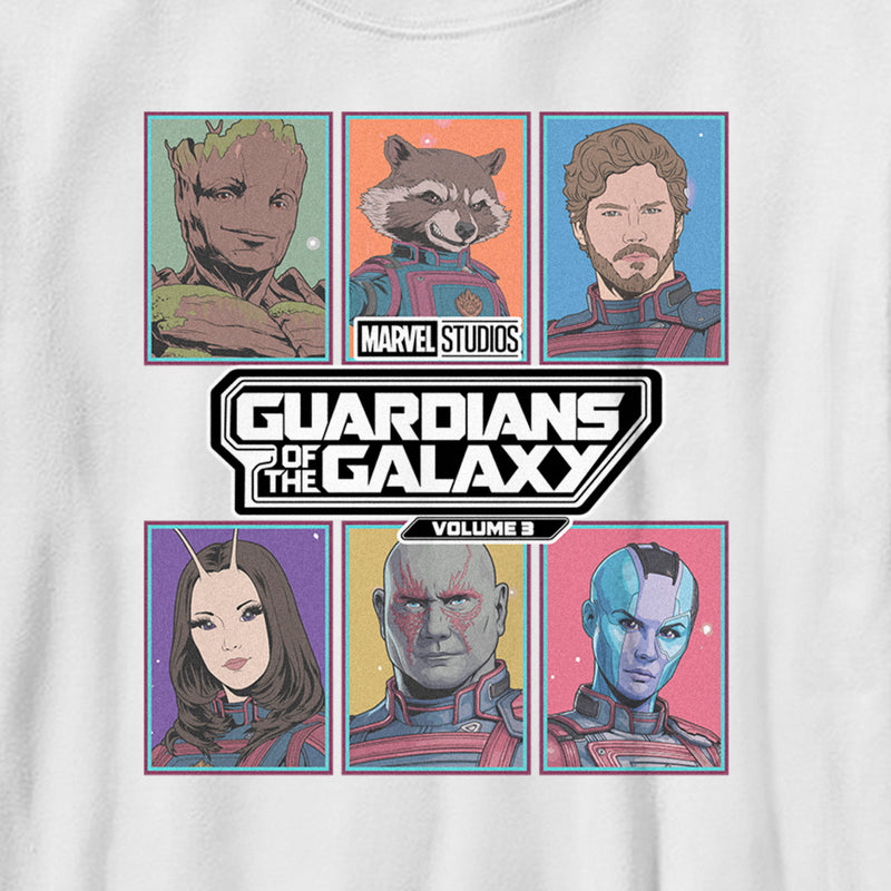 Boy's Guardians of the Galaxy Vol. 3 Animated Squares T-Shirt