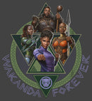 Boy's Black Panther: Wakanda Forever Character Portrait Triangles T-Shirt
