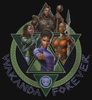 Girl's Black Panther: Wakanda Forever Character Portrait Triangles T-Shirt