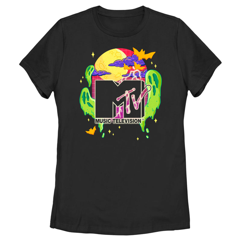 Women's MTV Colorful Halloween Logo T-Shirt