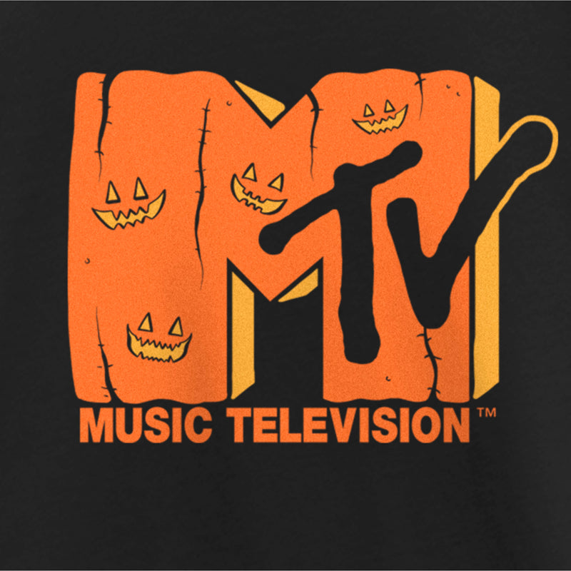 Girl's MTV Jack-o'-lantern Logo T-Shirt