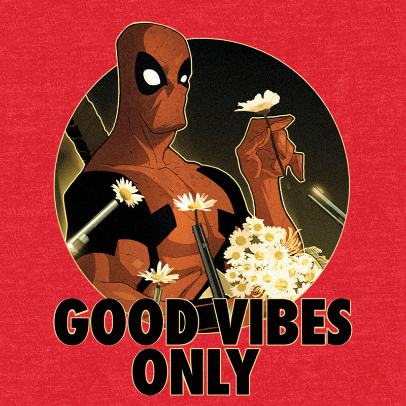 Men's Marvel Deadpool Good Vibes Only T-Shirt