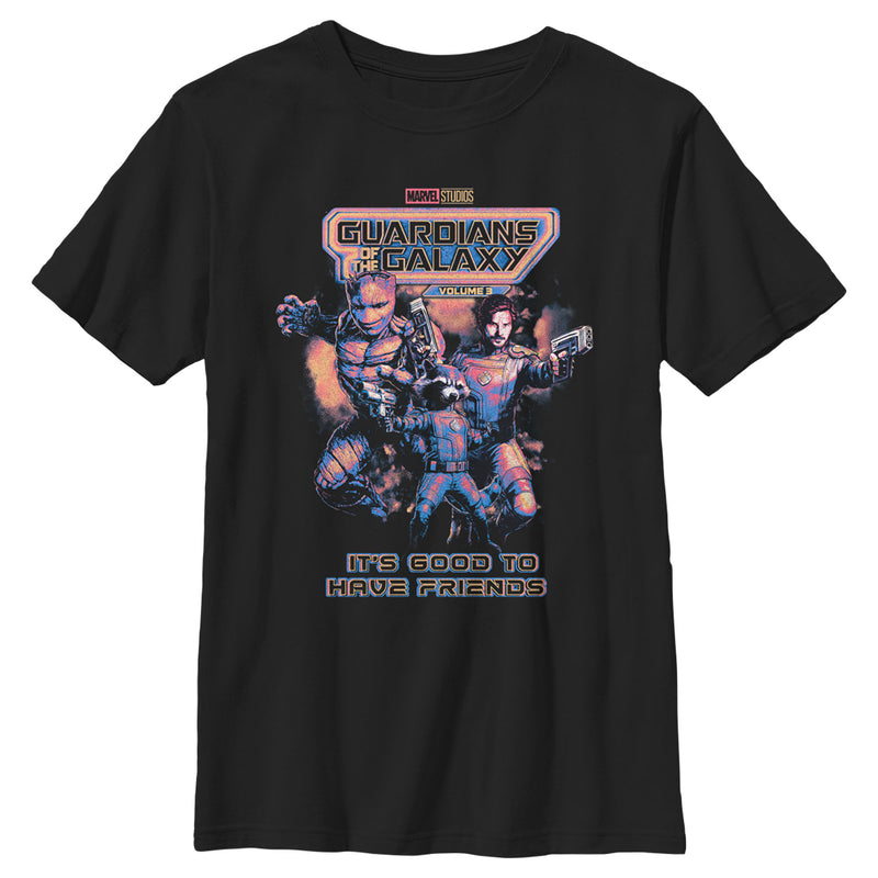 Boy's Guardians of the Galaxy Vol. 3 It's Good to Have Friends T-Shirt