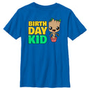 Boy's Guardians of the Galaxy Birthday Kid Pot Plant Groot T-Shirt
