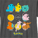 Boy's Pokemon Character Circles T-Shirt