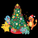 Junior's Pokemon Christmas Tree Characters Cowl Neck Sweatshirt