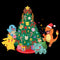 Junior's Pokemon Christmas Tree Characters Cowl Neck Sweatshirt