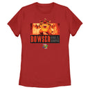 Women's The Super Mario Bros. Movie Bowser King of the Koopas Fire Scene T-Shirt