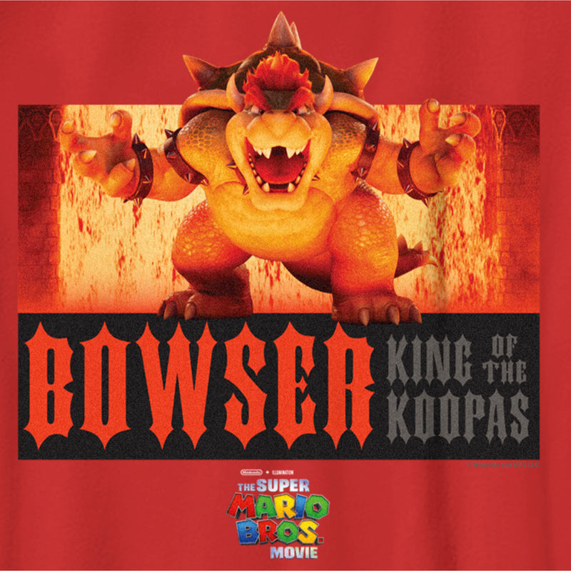 Boy's The Super Mario Bros. Movie Bowser King of the Koopas Fire Scene T-Shirt