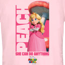 Junior's The Super Mario Bros. Movie Peach She Can Do Anything T-Shirt