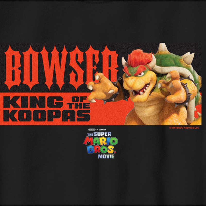 Boy's The Super Mario Bros. Movie Bowser King of the Koopas Portrait T-Shirt