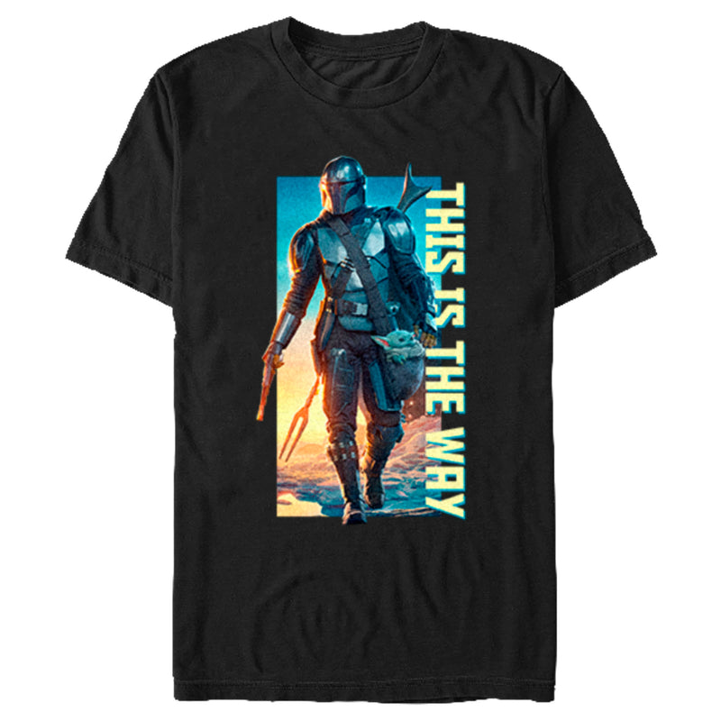 Men's Star Wars: The Mandalorian Din Djarin This is the Way Epic Poster T-Shirt