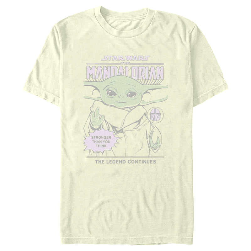 Men's Star Wars: The Mandalorian Grogu Faded Poster T-Shirt