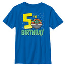 Boy's Star Wars: The Mandalorian Grogu 5th Birthday T-Shirt